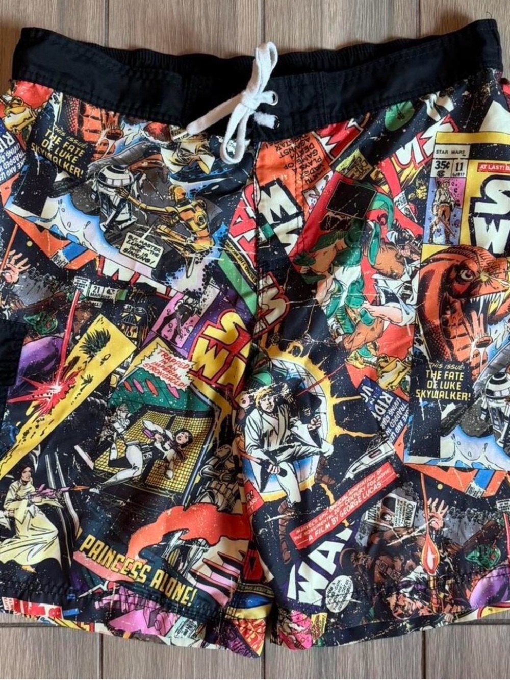 Comic Strip Swim Trunks - Multicolor